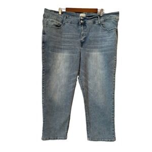 Angels Womens 24W Everflex Curvy Skinny Denim Capri Light Resort Vacation Travel